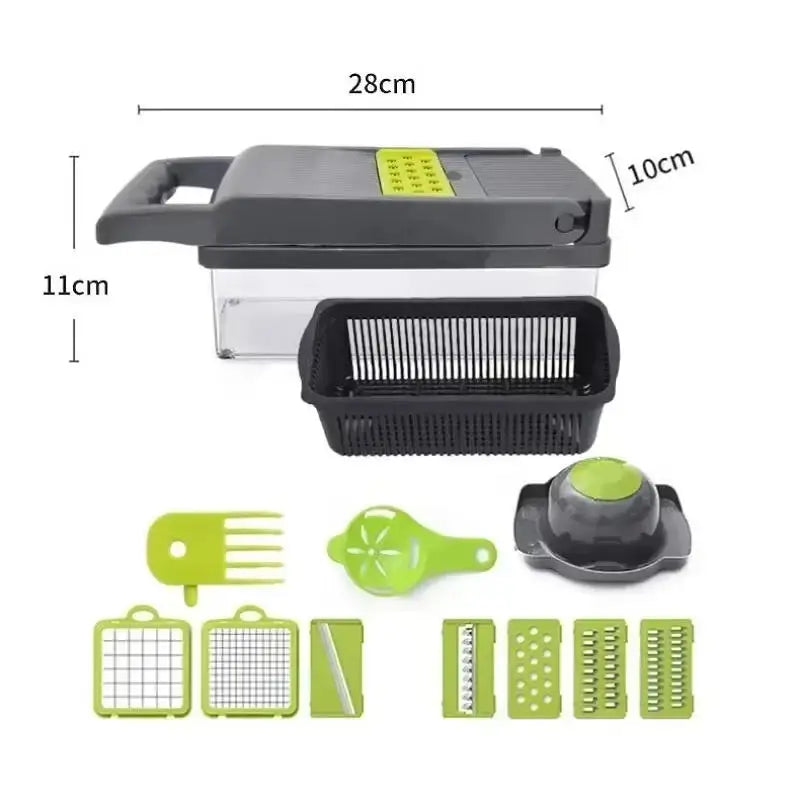 14-in-1 Vegetable Chopper Slicer Dicer & Grater | Kitchya Vegetable Chopper Slicer SPOT