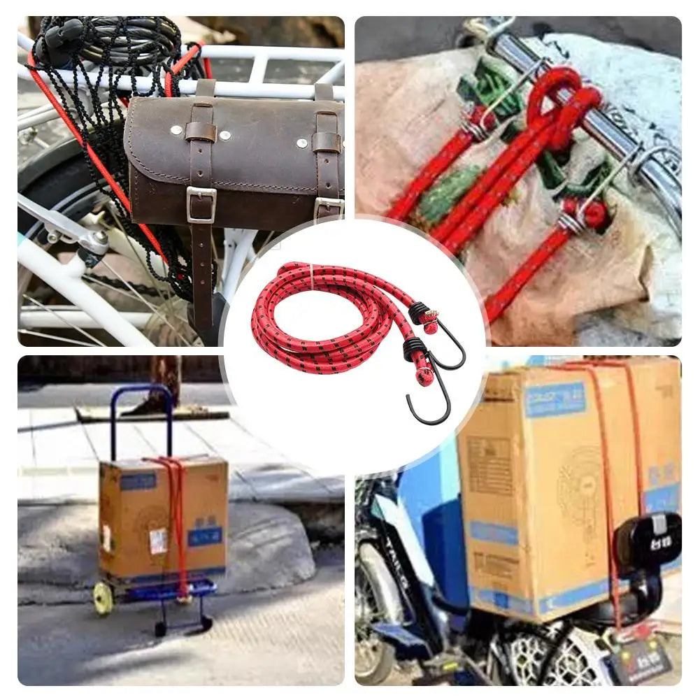 Elastic Bungee Cord with Metal Hooks – Motorcycle Cargo Strap Bungee Cargo Strap SPOT