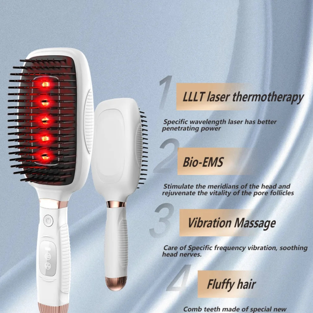 Laser Hair Care Comb – EMS, Thermotherapy & Vibration Electric Hair Comb SPOT