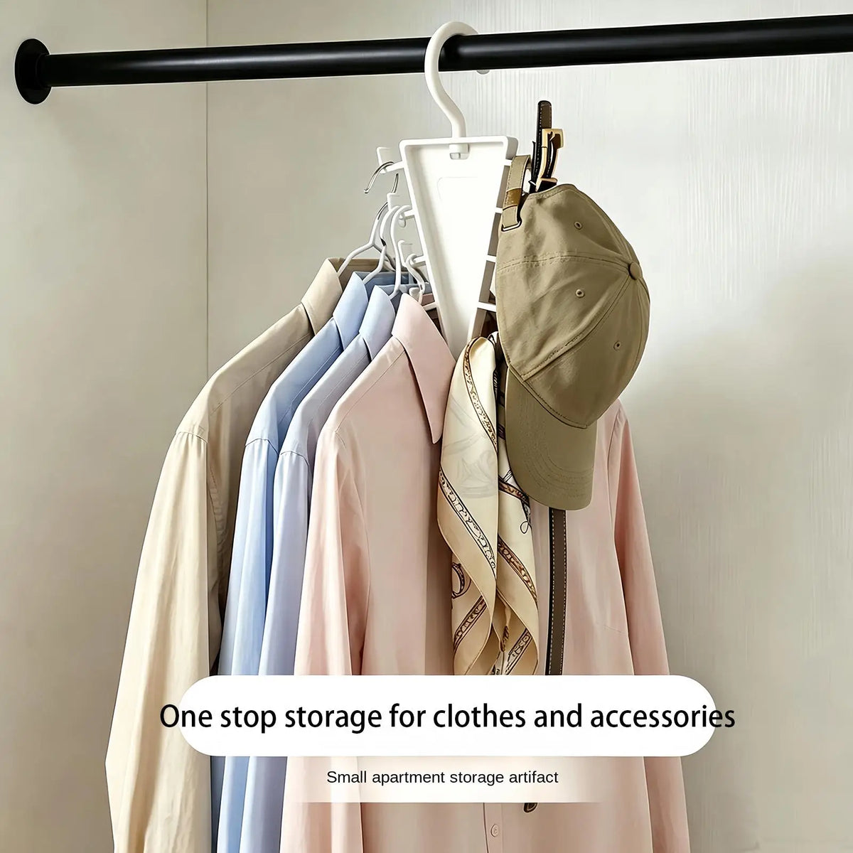 V-Shape Space Saving Hangers – 12-Hook Closet Organizer Space Saving Hanger SPOT