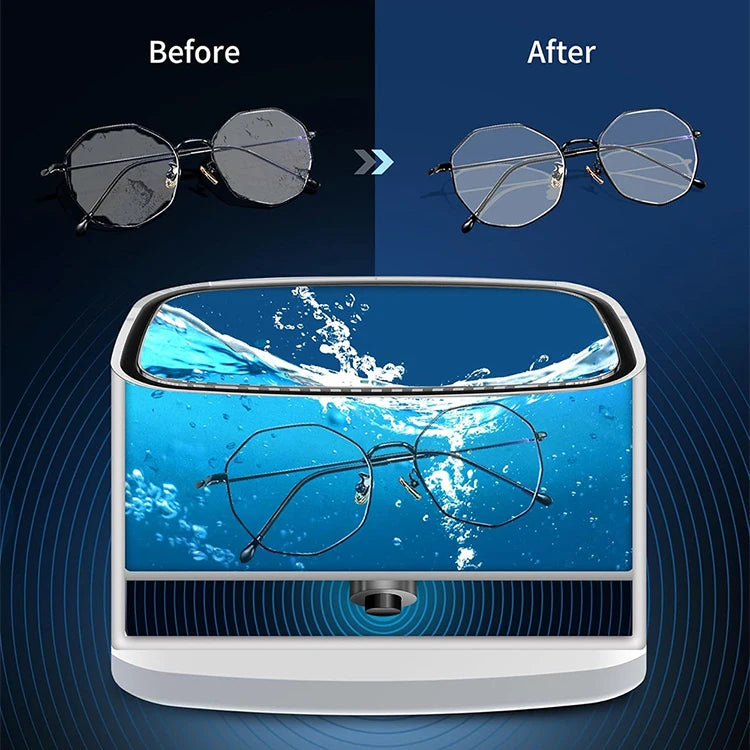 48kHz Ultrasonic Cleaner 2.5L – Jewelry, Glasses & Dentures Ultrasonic Cleaner SPOT