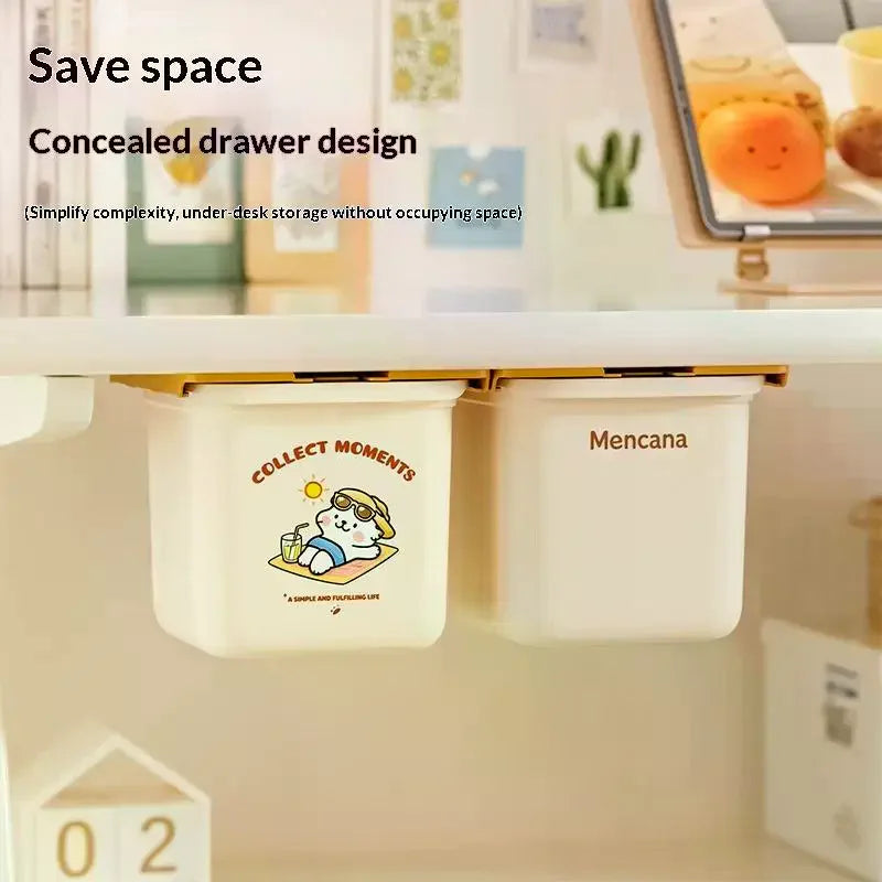 Under Desk Hanging Storage Organizer – No-Drill Clip-On Drawer Desk Hanging Organizer SPOT