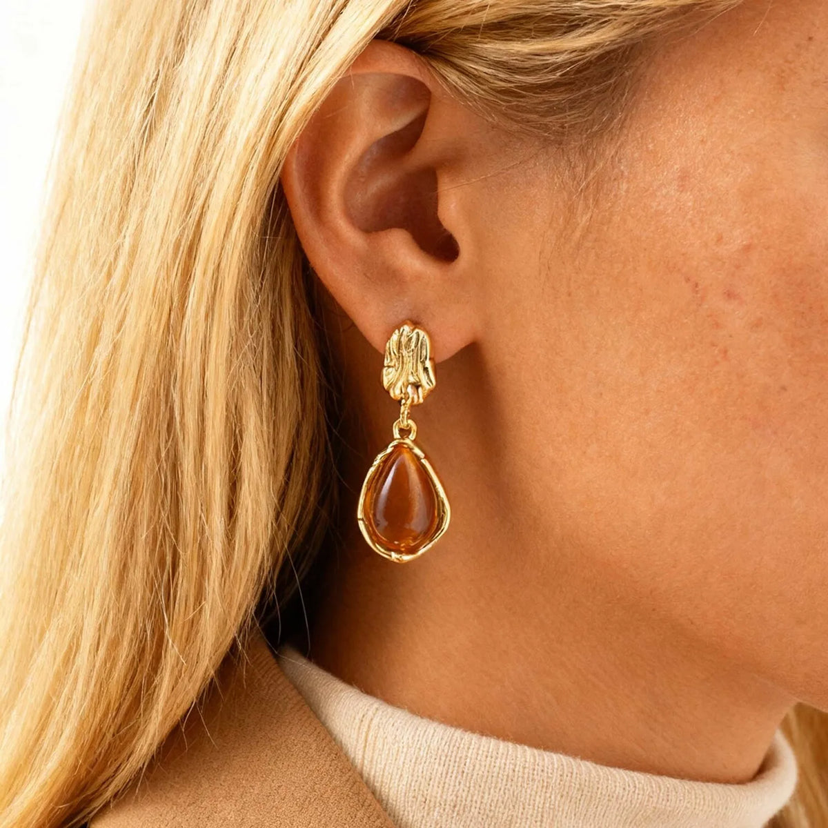 Geometric Resin Dangle Earrings – Bohemian Acrylic Drop Earrings Dangle Drop Earrings SPOT