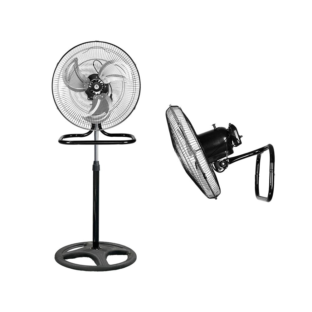 Modern 3-Blade Oscillating Metal Fan – Adjustable Height Oscillating Electric Fan SPOT