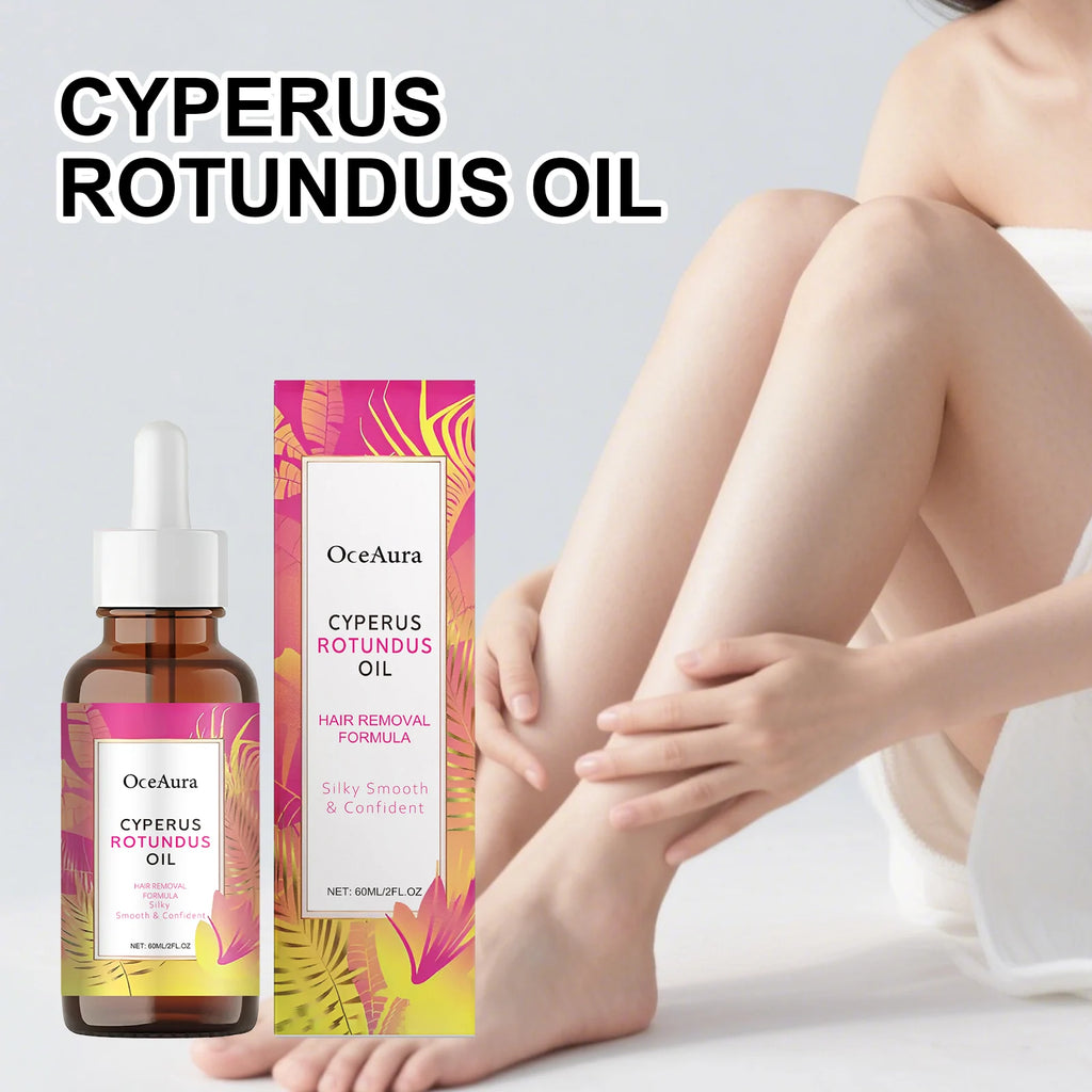 OceAura Cyperus Rotundus Hair Inhibitor Body Oil – 60ml Hair Inhibitor Oil SPOT