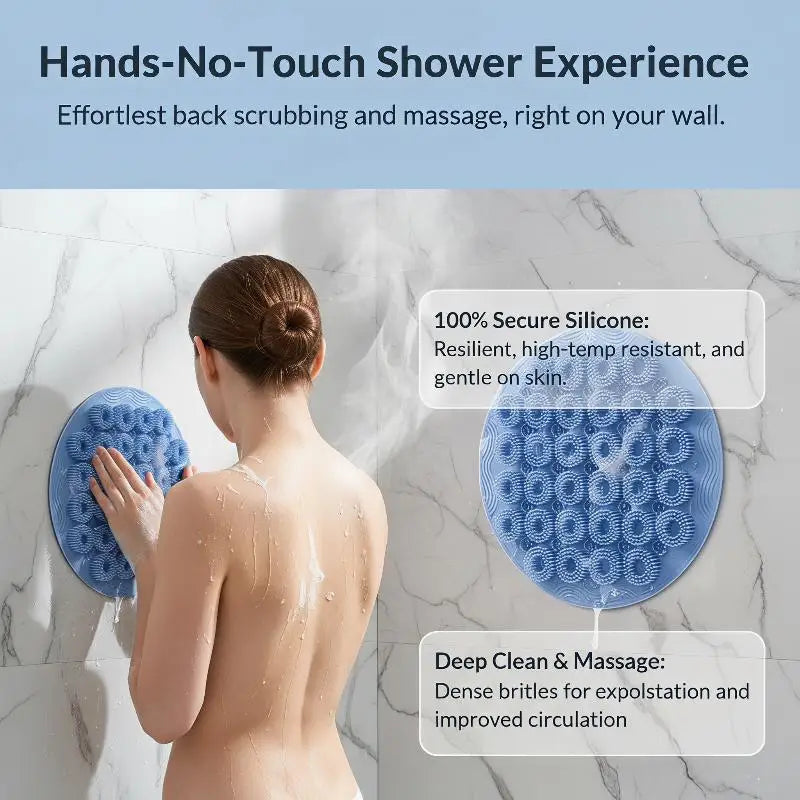 Non-Slip Foot Massager & Back Scrubber Bath Brush | Suction Cup Bath Scrubber Brush SPOT