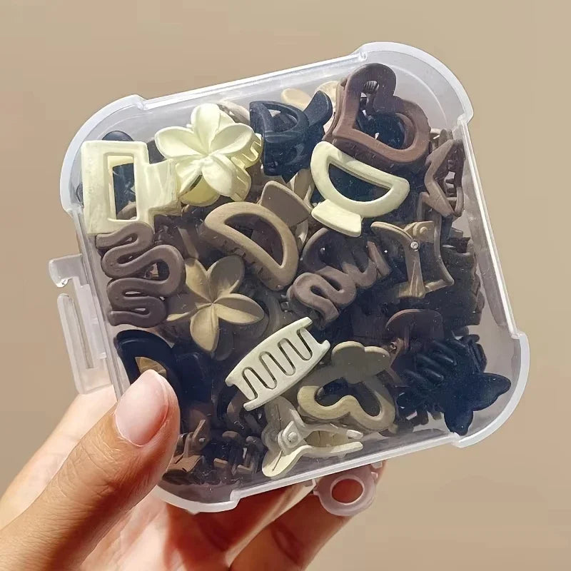 Beige Mini Hair Clips Set – Cute Barrettes for Girls & Women Mini Hair Clips SPOT