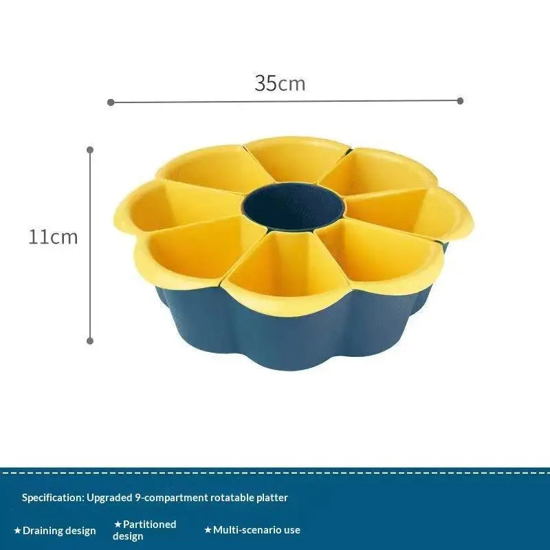 Hot Pot Serving Tray with Mesh Cover – BPA-Free 9-Compartment Hot Pot Serving Tray SPOT A1