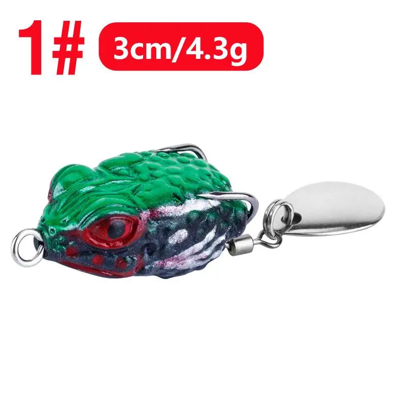 Mini Frog Fishing Lure 3cm 4.3g – 16 Colors Double Hook Fishing Lure SPOT A1