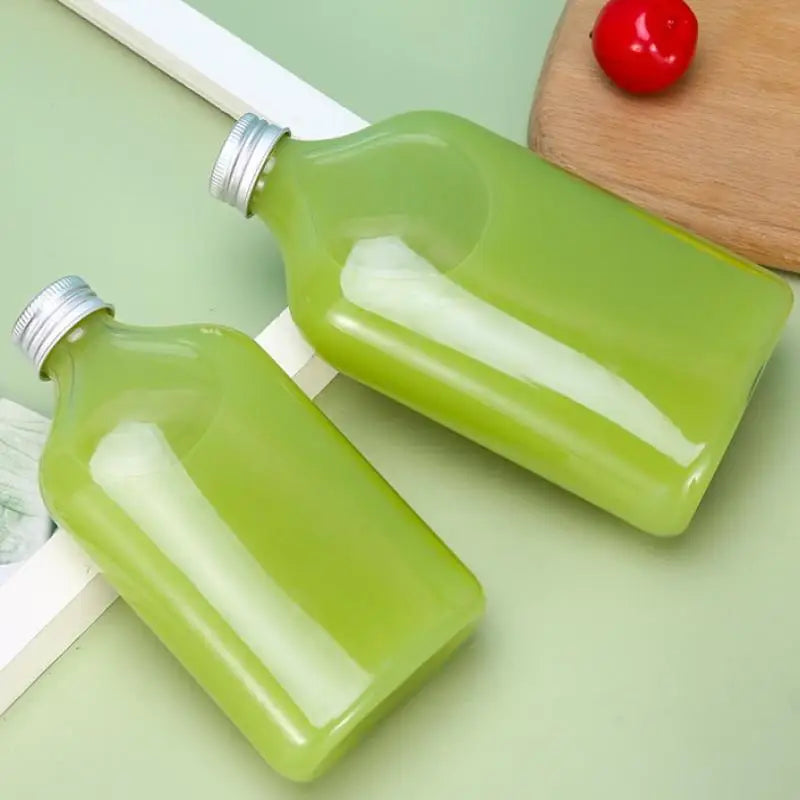 Milk Tea Bottle with Aluminum Lid – 250/350/500ml Takeout Takeout Drink Bottle SPOT