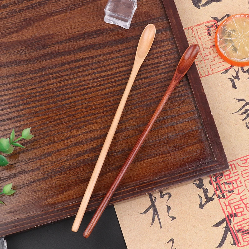 Long Handle Wooden Stirring Spoon – Coffee, Tea & Honey Wooden Stirring Spoon SPOT