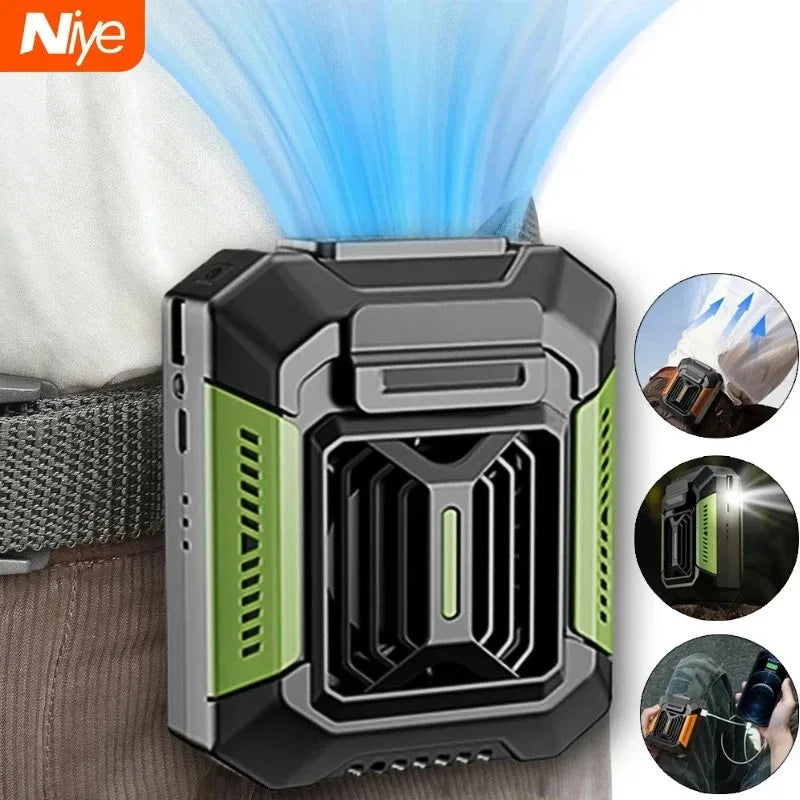 Portable 3-Speed Neck Fan 4000mAh USB Rechargeable + Power Bank Portable Neck Fan SPOT