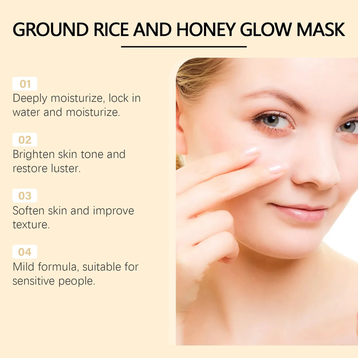 Hoygi Rice & Honey Face Mask – Hydrating & Brightening 150g Hydrating Face Mask SPOT