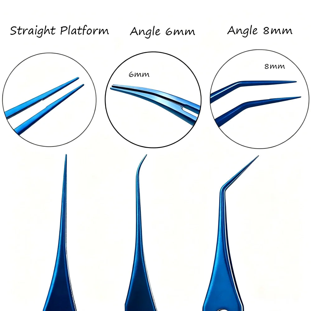 Titanium FUE Hair Transplant Forceps – Straight & Angled 6/8mm Hair Transplant Forceps SPOT