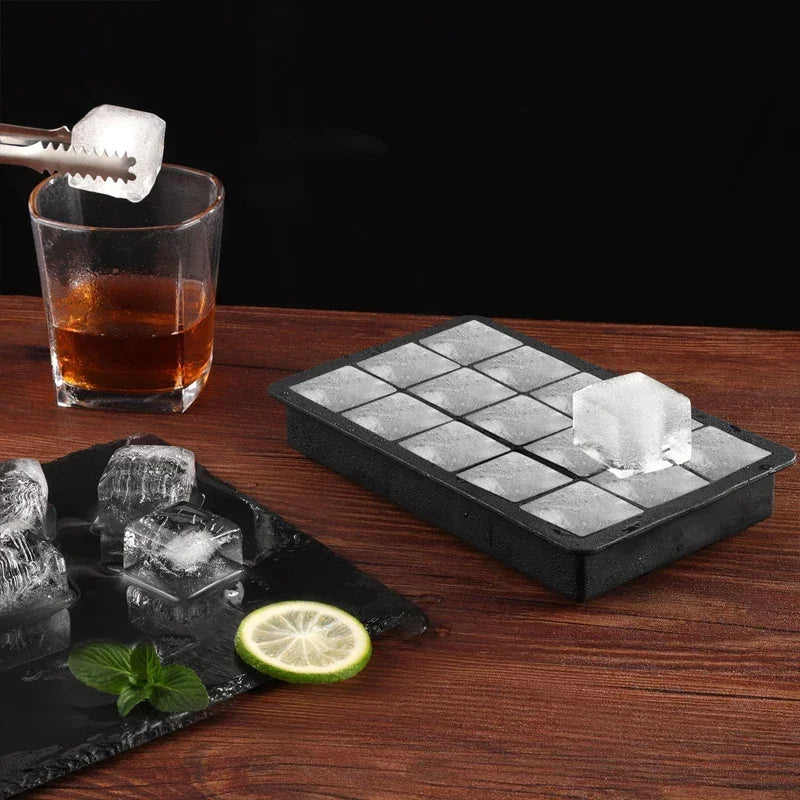 15-Grid Silicone Ice Cube Tray – Reusable Bar & Cocktail Mold Silicone Ice Cube Tray SPOT