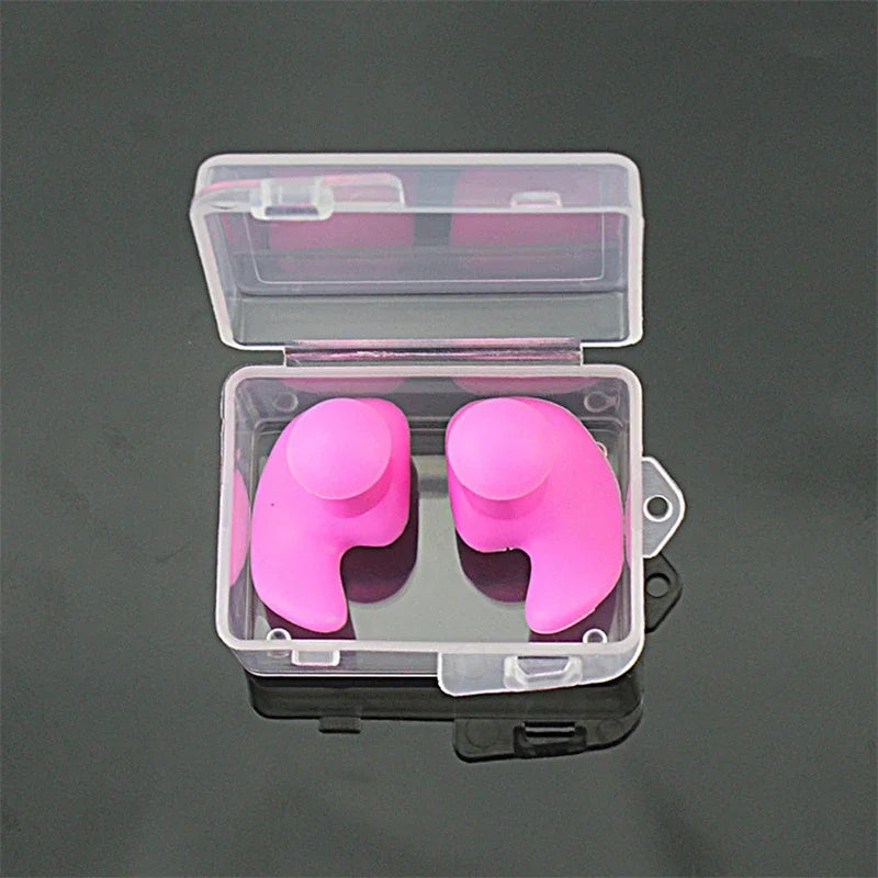 Waterproof Silicone Earplugs – Soft Portable Swimming Ear Plugs Swimming Earplugs SPOT PK