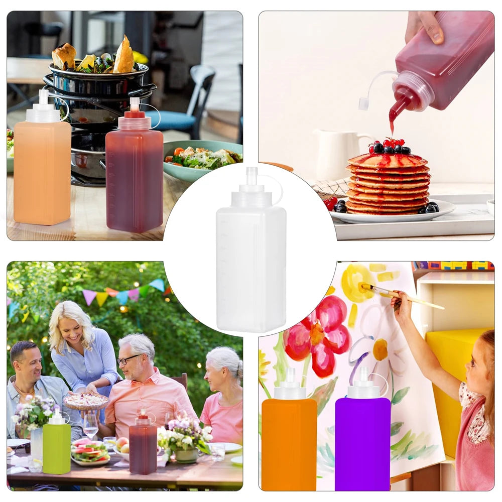 Large Squeeze Sauce Bottle 800/1000ml – Condiment Dispenser Condiment Squeeze Bottle SPOT
