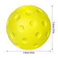 Indoor Silent PU Foam Pickleball Training Ball 74mm Pickleball Training Ball SPOT Yellow