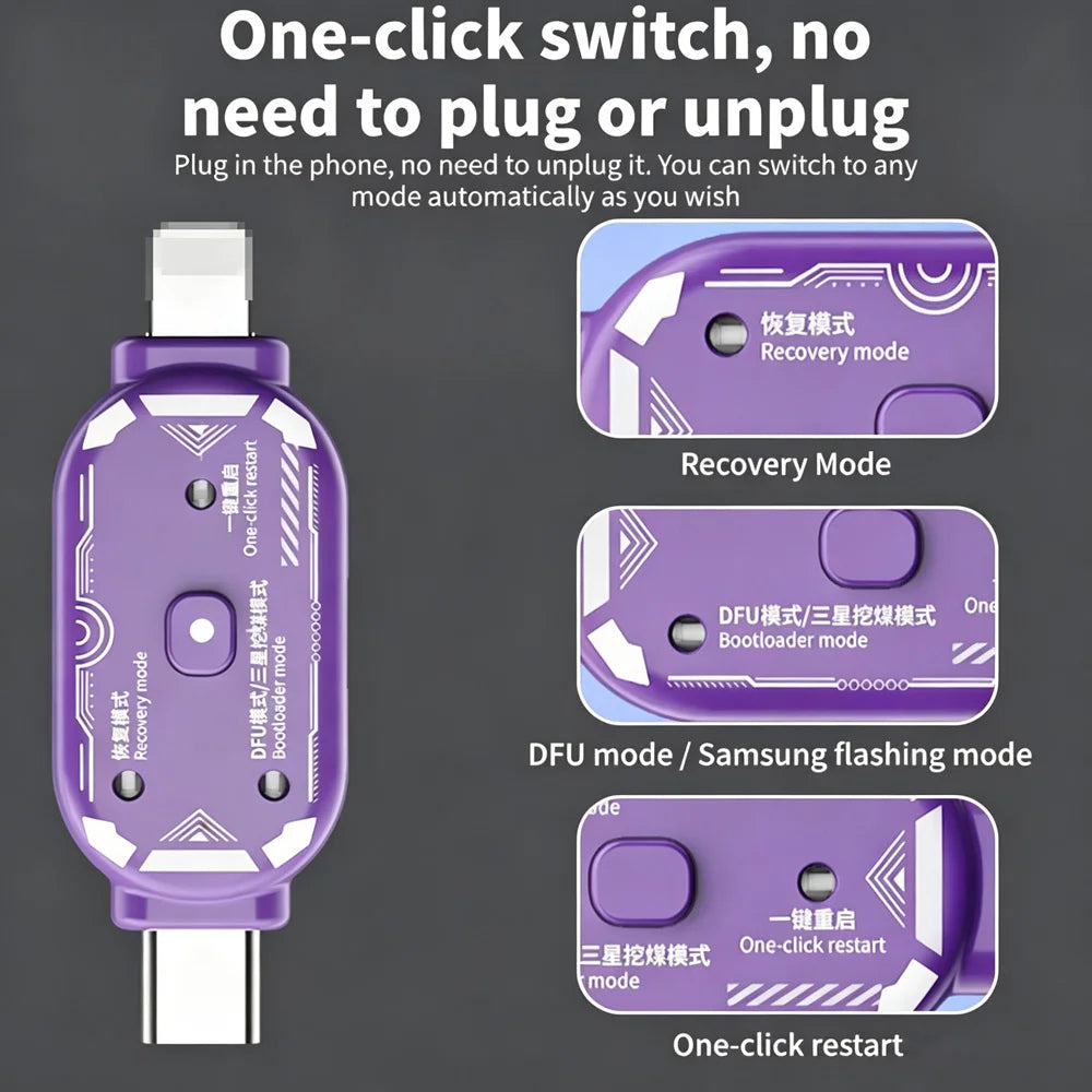 One-Click DFU Recovery Bootloader Debug Cable for Smartphones Debug Engineering Cable SPOT
