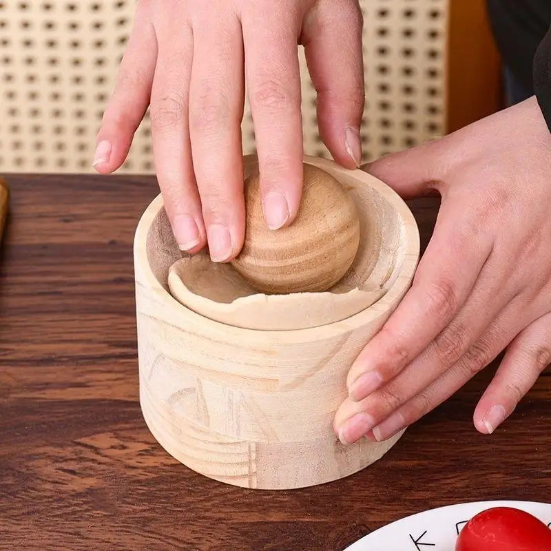 Wood Dumpling Maker Press Tool – Dough Skin Presser & Ball Dumpling Press Tool SPOT