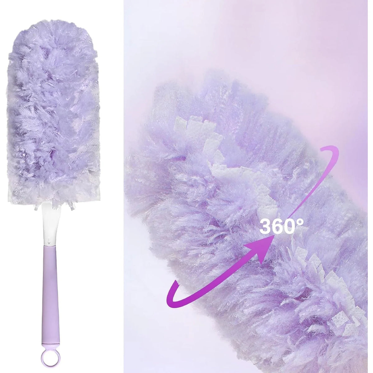 Heavy-Duty Fluffy Fiber Duster Set – Multi-Surface Cleaning Tool Duster Cleaning Set SPOT