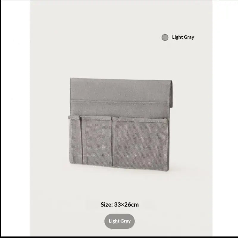 Bedside Hanging Storage Organizer Bag with Hook – Canvas Hanging Storage Organizer SPOT Gray