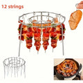 Vertical Air Fryer Skewer Rack – Stainless Steel BBQ Grill Air Fryer Rack SPOT 1 set