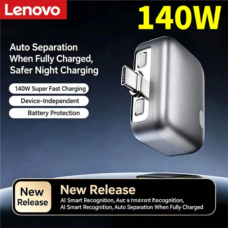 Lenovo 140W USB-C Fast Charging Adapter with Auto-Disconnect USB-C Charging Adapter SPOT
