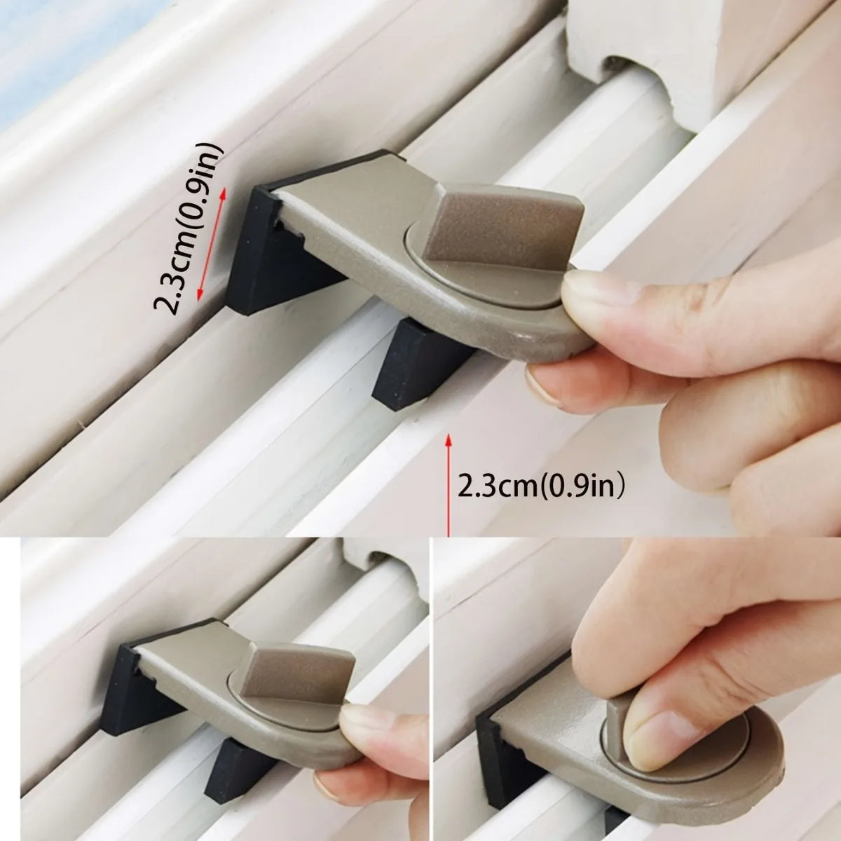 No-Drill Sliding Door Lock – Child Safety & Anti-Theft Latch Window Safety Lock SPOT