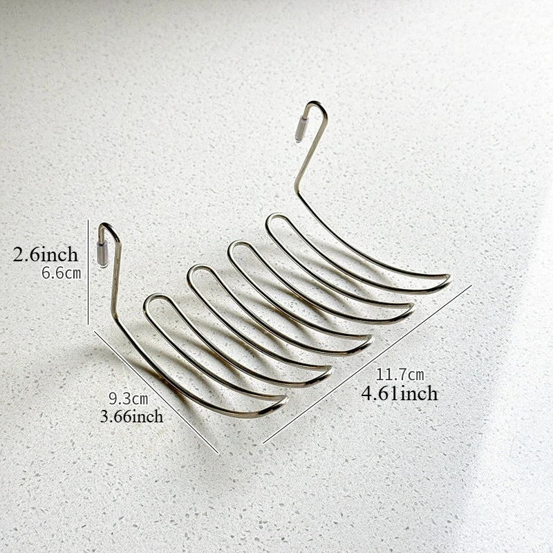 Stainless Steel Sink Drain Basket Hanging Rack – Space Saving Sink Drain Basket SPOT