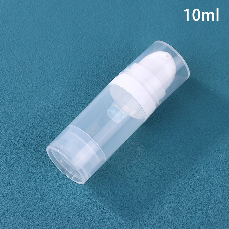 Vacuum Press Refillable Travel Bottles 5–50ml – BPA-Free Refillable Travel Bottle SPOT 10ml Transparent