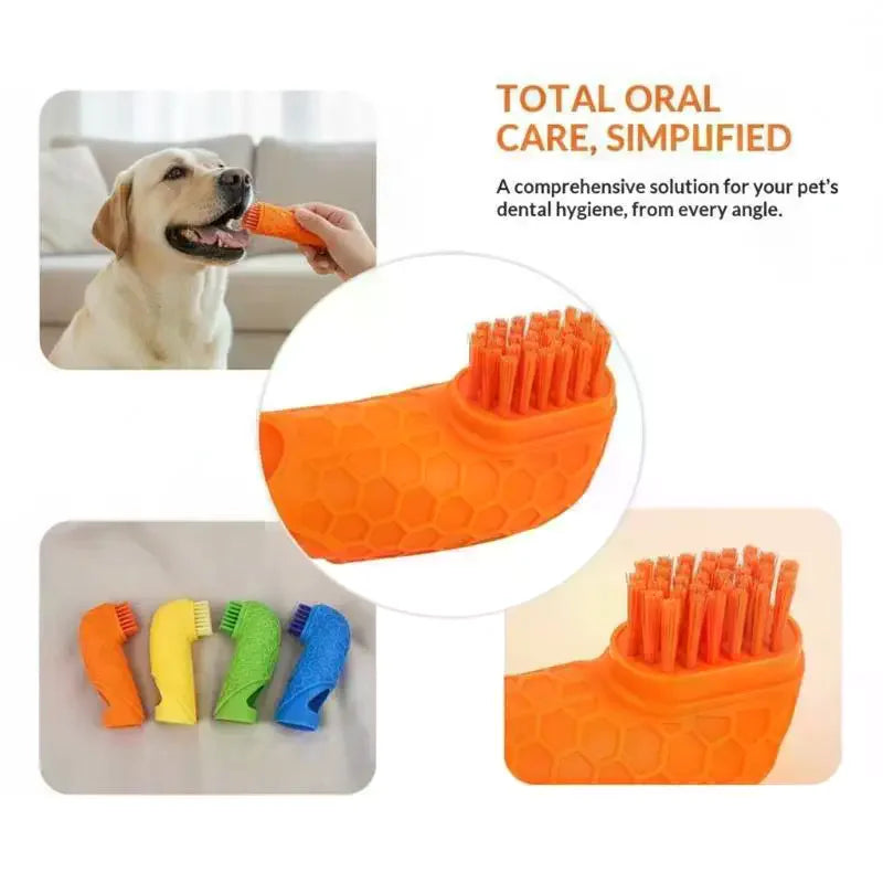 Silicone Pet Finger Toothbrush – Dogs & Cats Dental Care Pet Finger Toothbrush SPOT