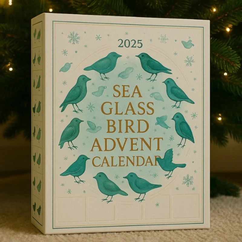 Sea Glass Bird Advent Calendar 2025 – 24-Day Coastal Christmas Advent Calendar SPOT