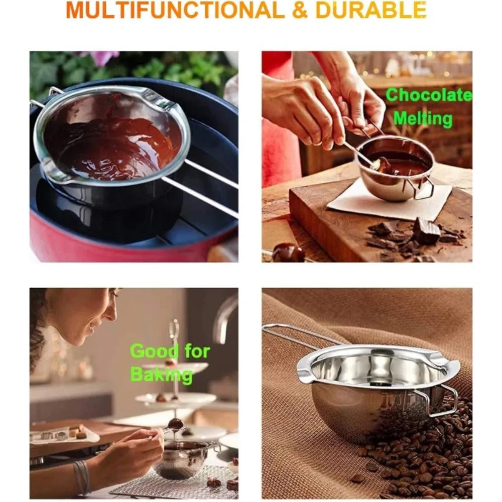 Stainless Steel Double Boiler Melting Pot 480ML & 680ML Double Boiler Pot SPOT