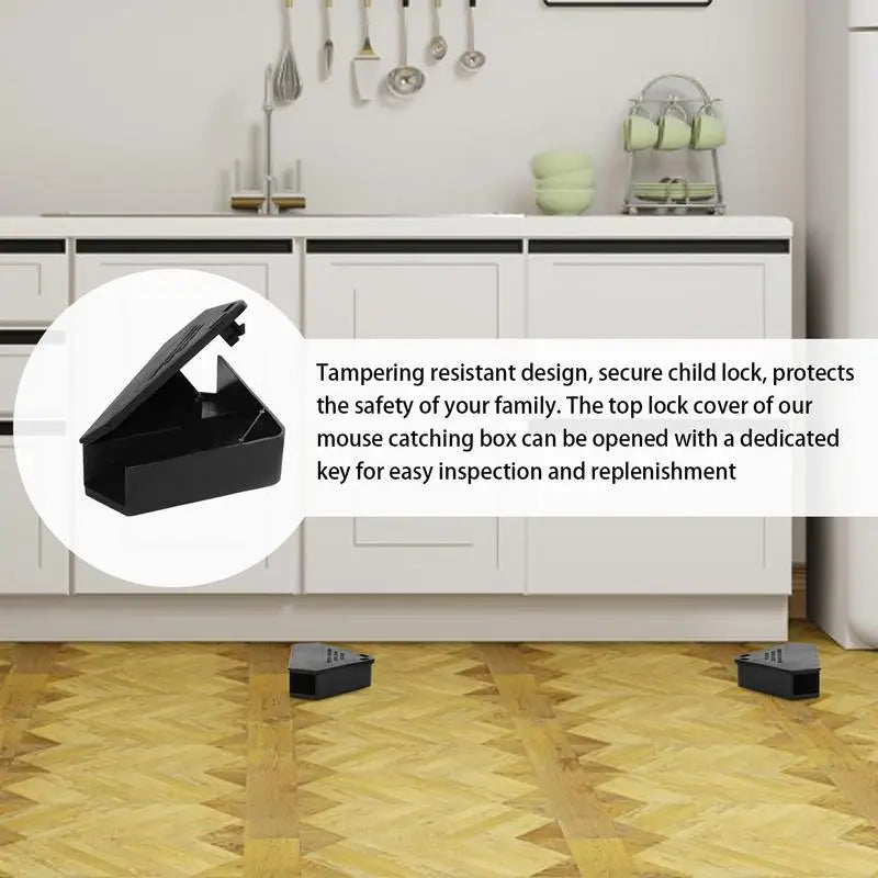 Reusable Triangle Mouse Bait Station – Indoor & Outdoor Mouse Bait Station SPOT