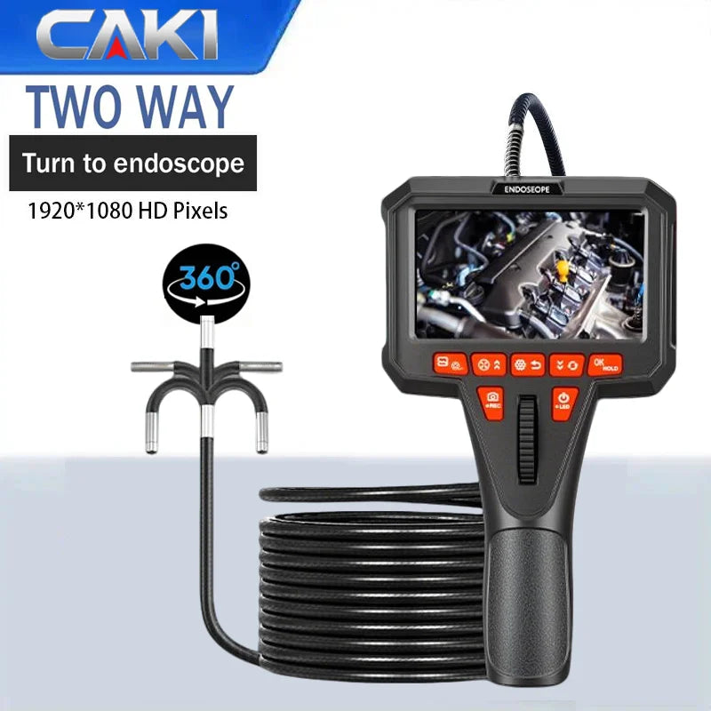 360° Articulating Borescope 1080P 6mm | 4.5" LCD Inspection Camera Articulating Borescope SPOT