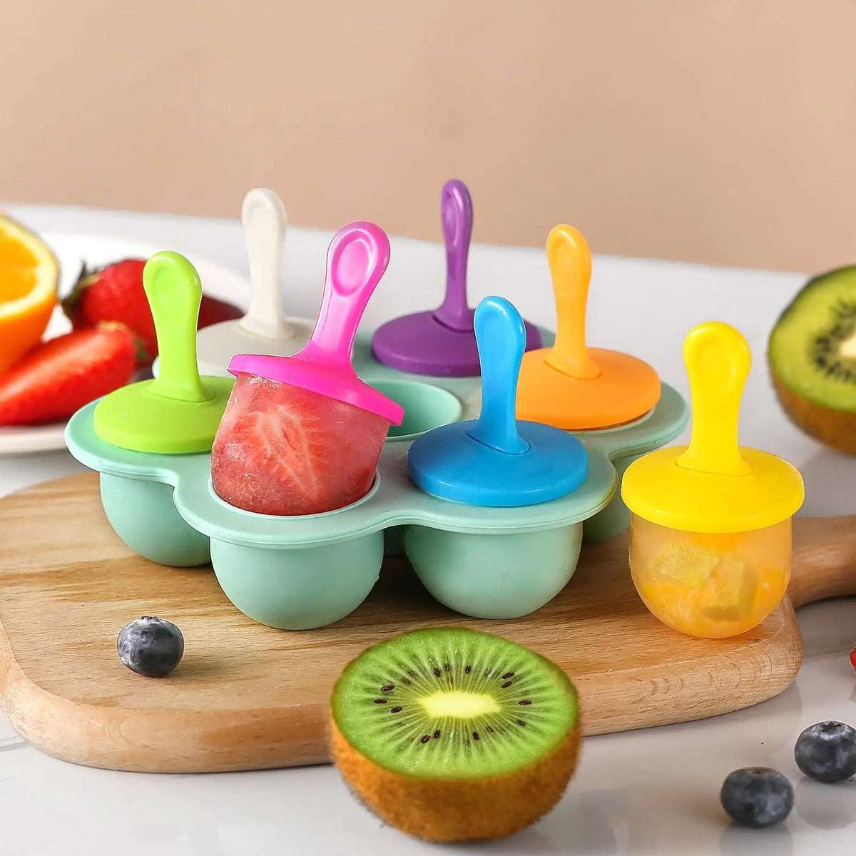 Silicone Popsicle Mold – DIY Kids Ice Cream Maker, Eco-Friendly Ice Cream Mold SPOT