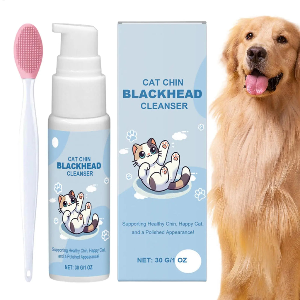 Cat Chin Cleaner Kit with Double-Sided Brush | Pet Grooming Pet Grooming Kit SPOT