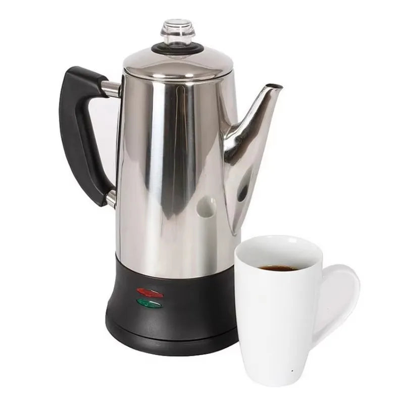 12-Cup Stainless Steel Coffee Percolator – Keep Warm & Cordless Coffee Percolator SPOT