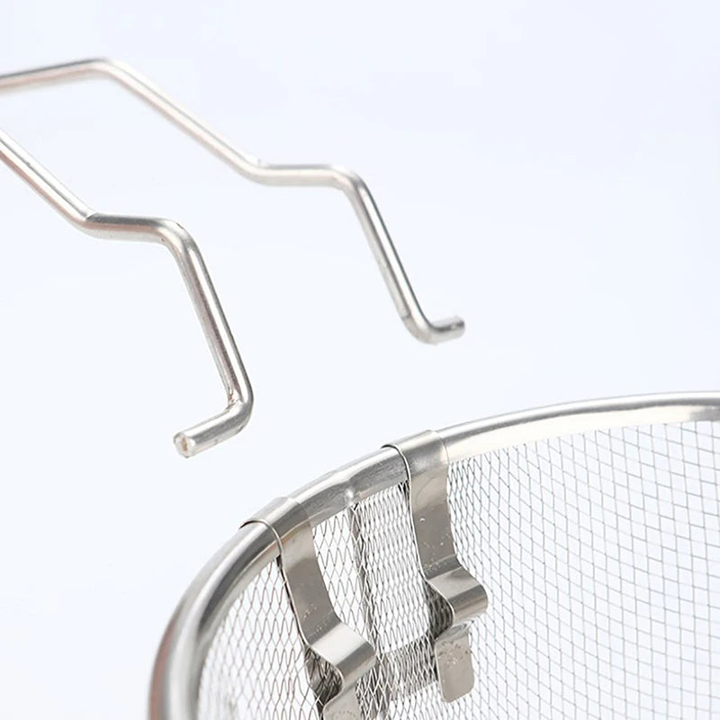 Stainless Steel Deep Fry Basket – Round Wire Mesh Strainer Fry Basket Strainer SPOT