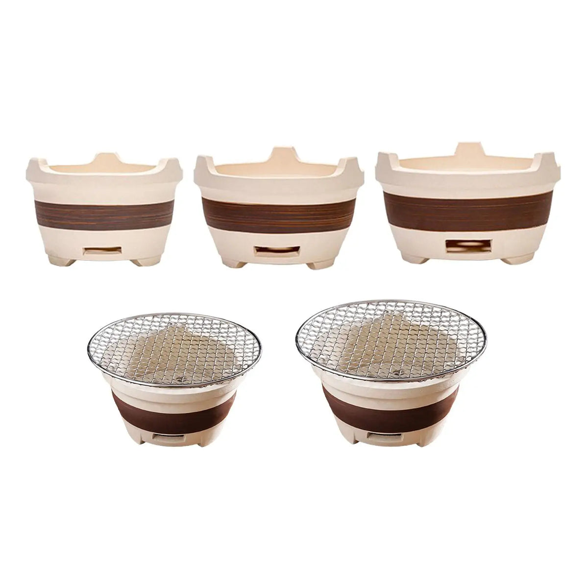 Pottery Clay Charcoal Stove – Portable Tabletop BBQ Grill Charcoal BBQ Grill SPOT