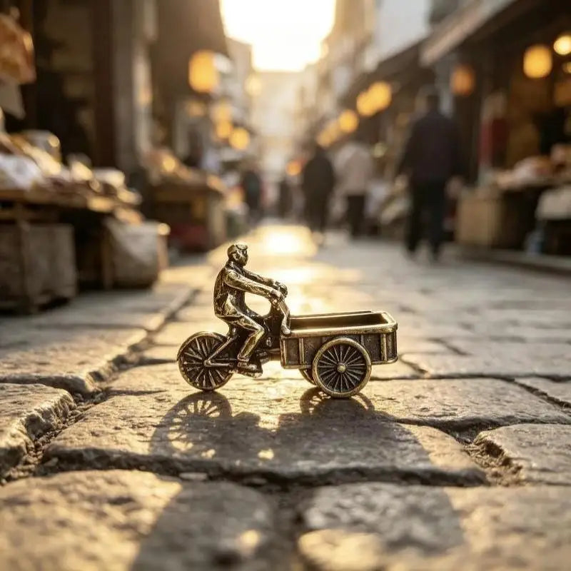 Vintage Metal Tricycle Figurine – Antique Bronze Desktop Decor Decorative Figurine SPOT