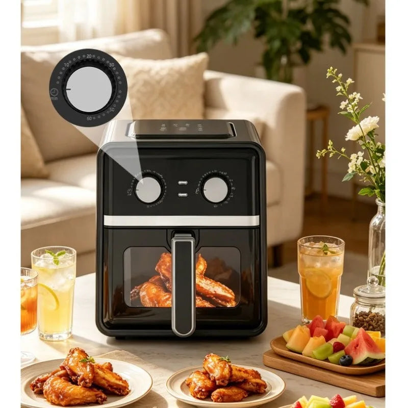 DUTRIEUX Large Capacity Air Fryer Oven – Visible Window & Knob Air Fryer Oven SPOT