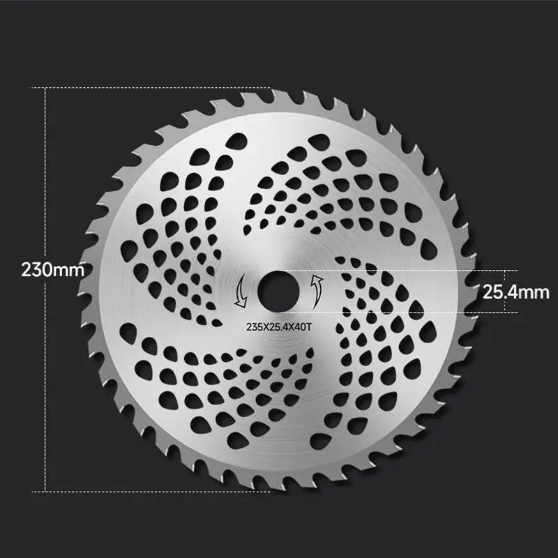 9-Inch Rhombus Lawn Mower Blade – Black-Plated Forged Steel Lawn Mower Blade SPOT