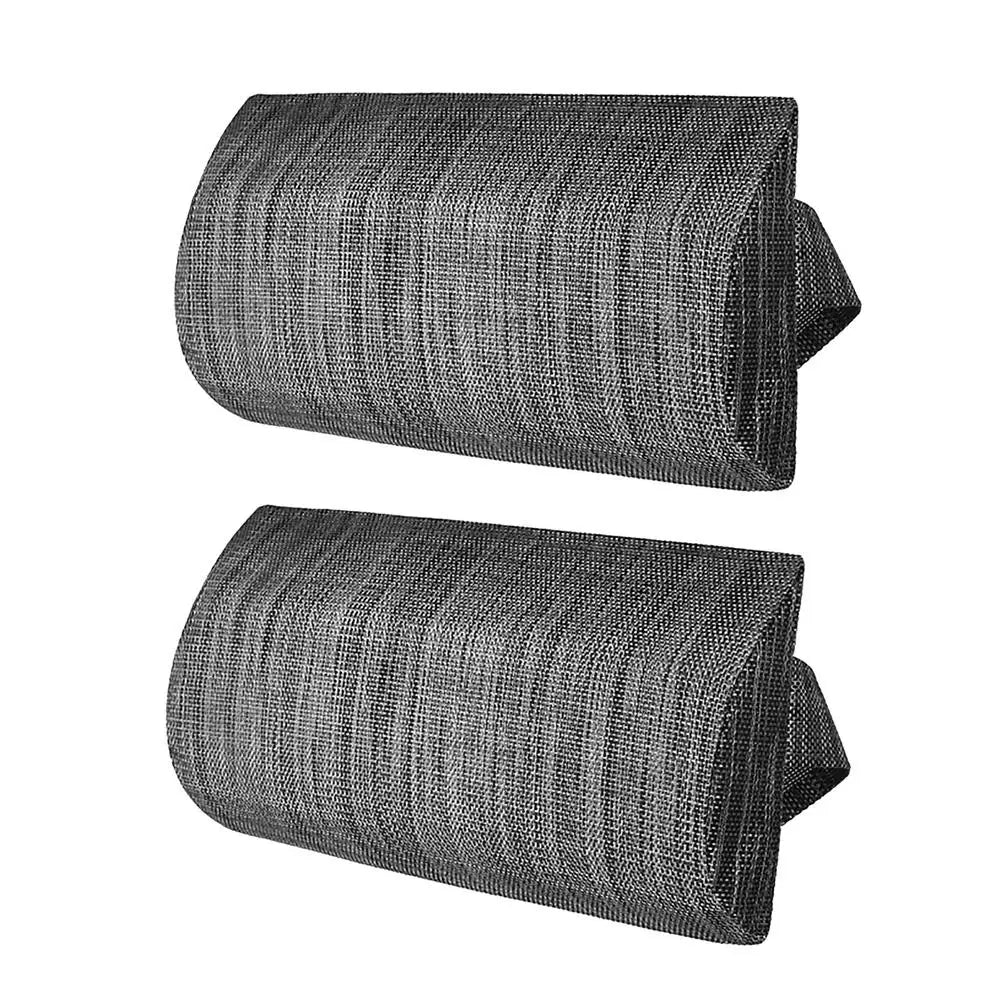 Memory Foam Lounge Chair Neck Pillow – Adjustable Headrest Lounge Chair Pillow SPOT 2pcs black grey