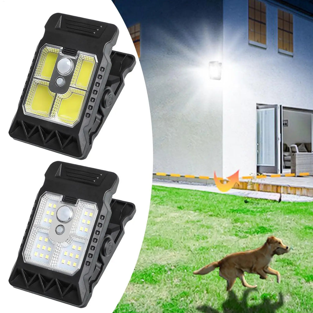 Clip-On Solar Motion Sensor Light – Waterproof LED/COB, 3 Modes Solar Motion Light SPOT