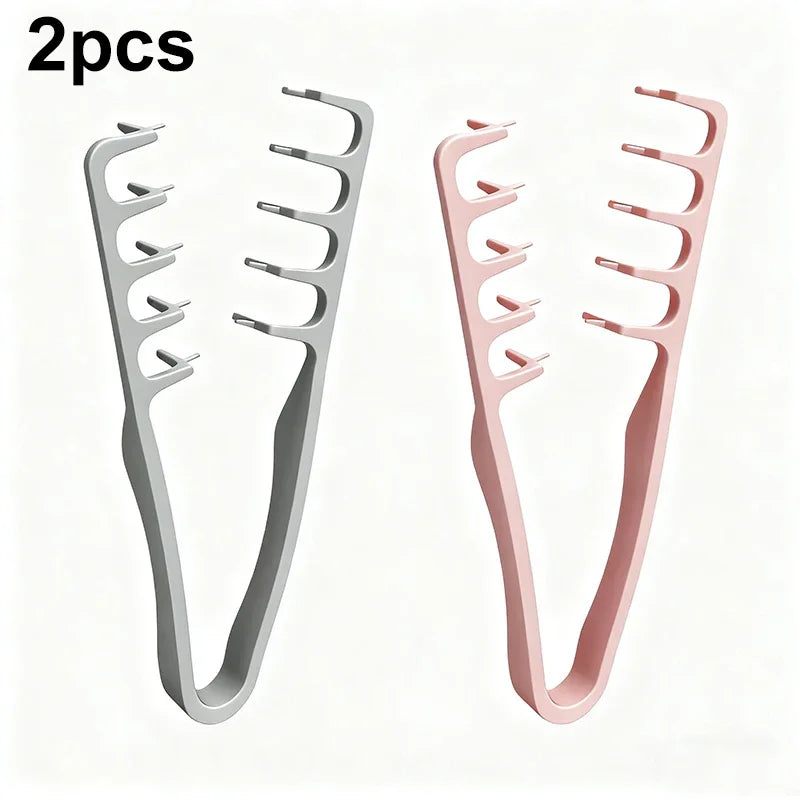 Z-Shape Men's Styling Comb – Fluffy Textured ABS Plastic Hair Styling Comb SPOT Grey 1pcs Pink 1pcs