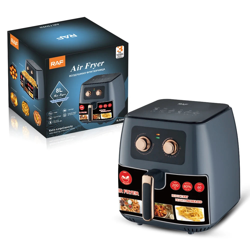 DUTRIEUX 8L Electric Air Fryer – Oil-Free 1700W with Timer Electric Air Fryer SPOT