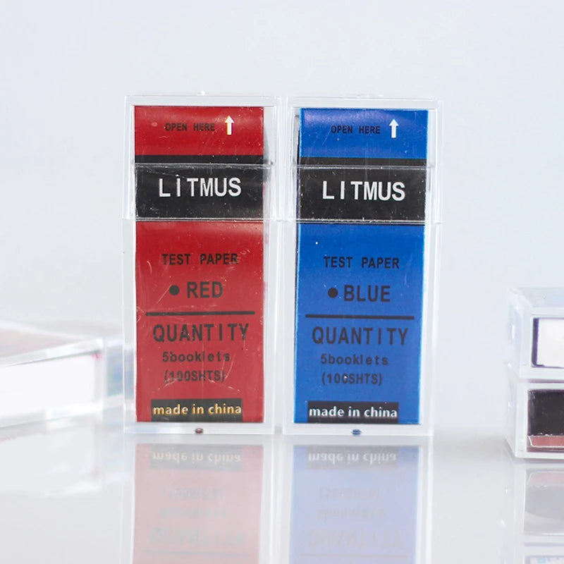 100-Strip Red & Blue Litmus pH Test Paper – Water, Soil & Lab pH Test Strips SPOT