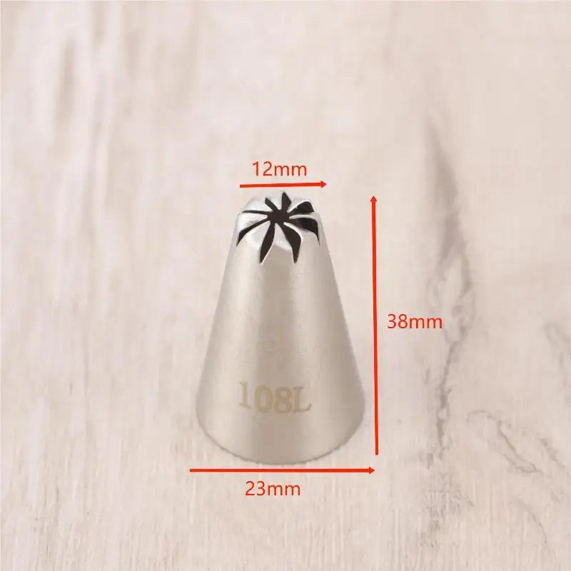 Stainless Steel Icing Piping Tips – Reusable Cake Nozzles Cake Decorating Nozzle SPOT A41